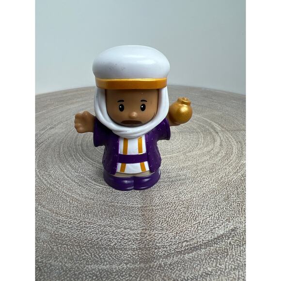 Fisher-Price Little People Wiseman Purple Robe Figure Replacement Nativity 2023 - Picture 1 of 3